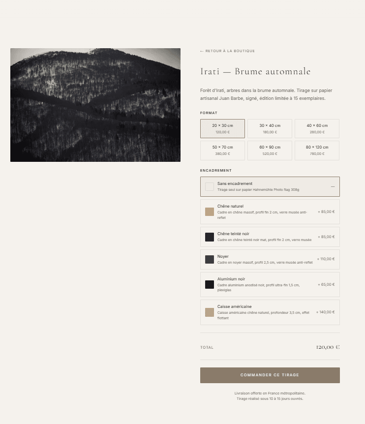 Screenshot du projet