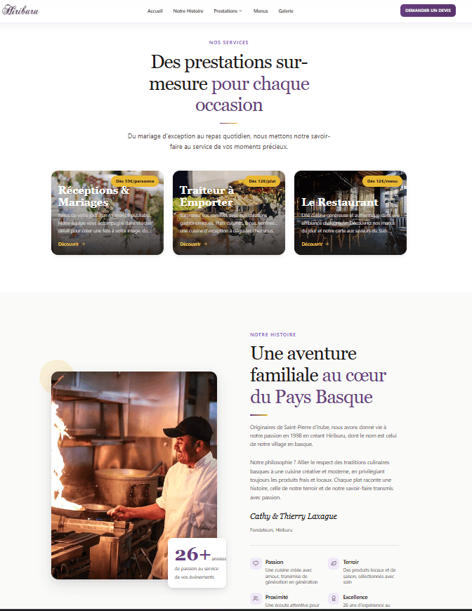 Screenshot du projet