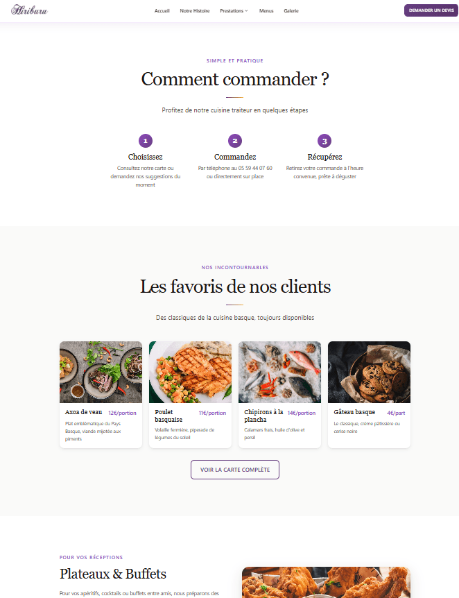 Screenshot du projet