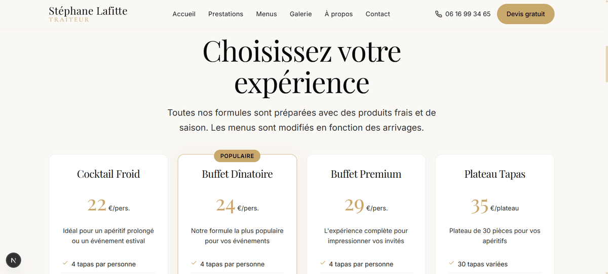 Screenshot du projet