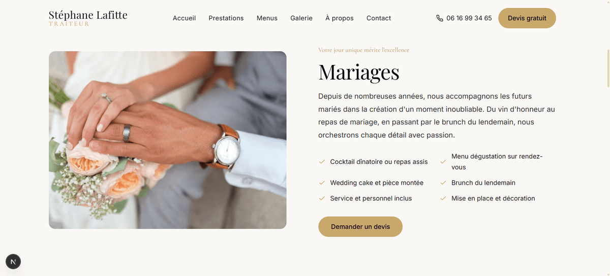 Screenshot du projet